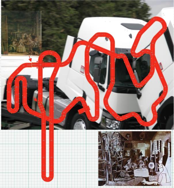 Rond point - Ménines - Scalextric