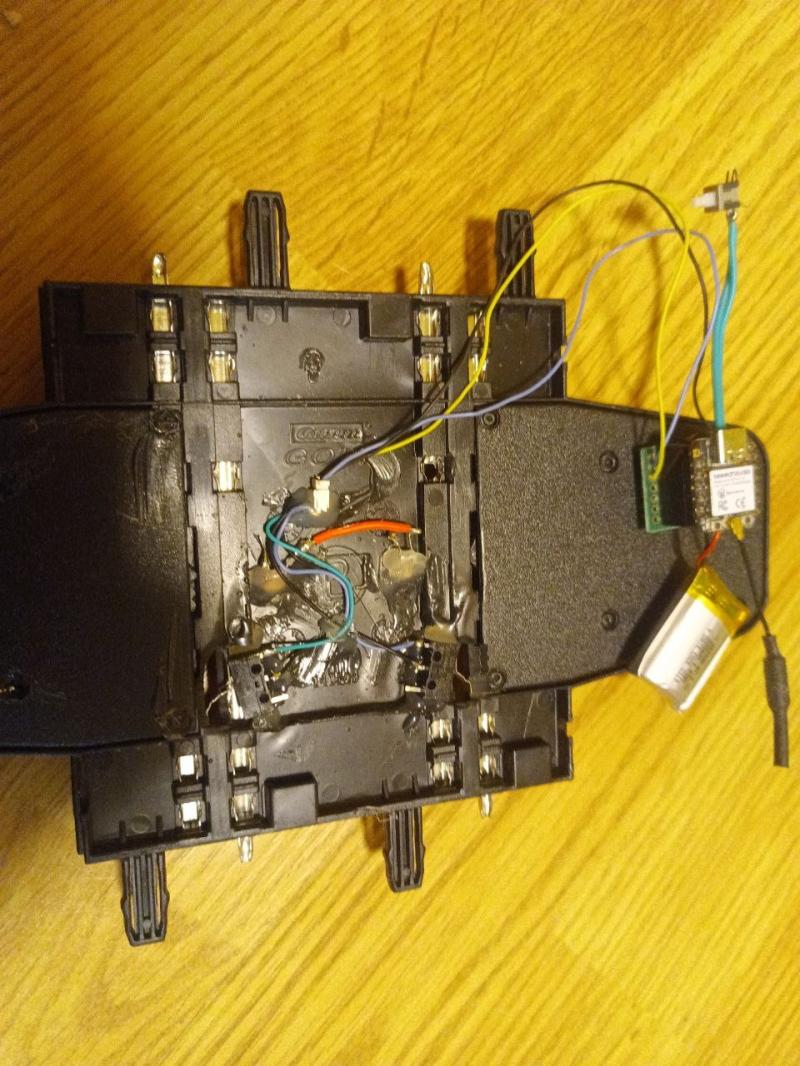 Envers du rail de détection