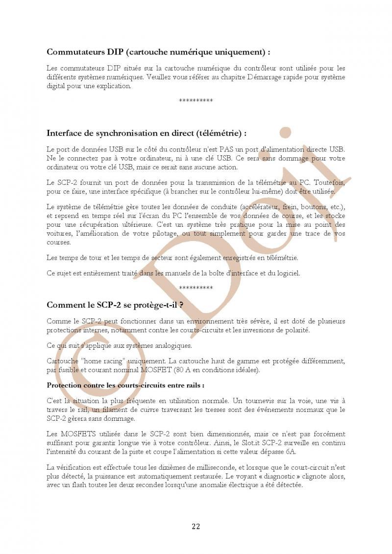 Manuel en français Poignée SLOT IT SCP-2 page 22/23